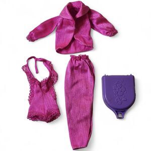 1979 Barbie Beauty Secrets Outfit #1290 Fuisha Purple 4-Pc Vintage Rare Jacket